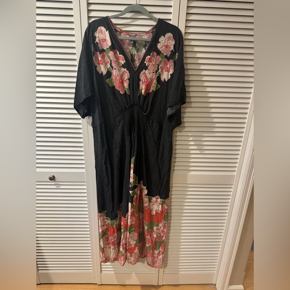 Blank London by Anthropologie Plus Size Floral Caftan Maxi
